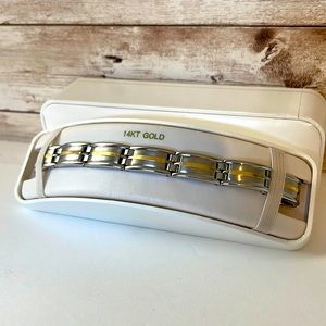 Men’s bracelet with 14k gold